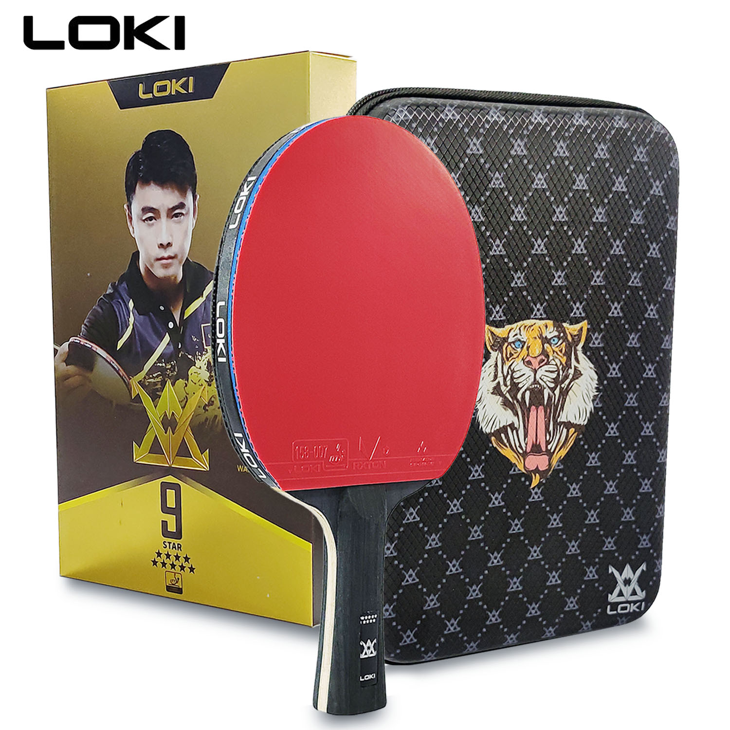 Table Tennis Padel - LOKI 9 Star Table Tennis Racket