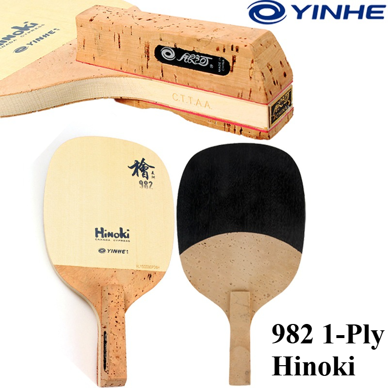 Table Tennis Launcher - YINHE 982 1-Ply Solid Hinoki Table
