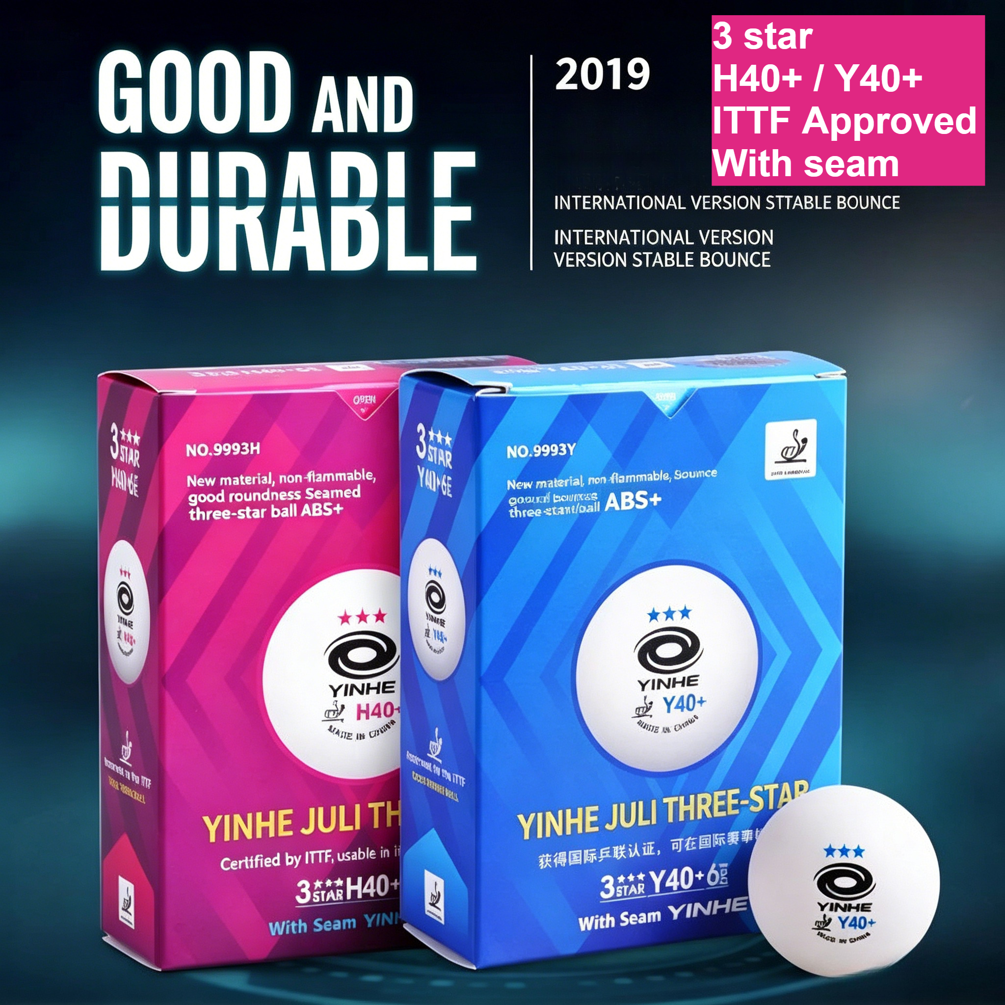 Table Tennis Vr - YINHE H40+/Y40+ Seamed Table Tennis Balls