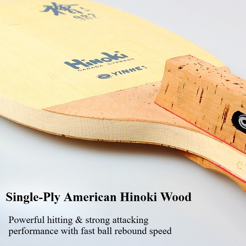 YINHE 982 1-Ply Solid Hinoki T - огляд і ціна Table Tennis Launcher