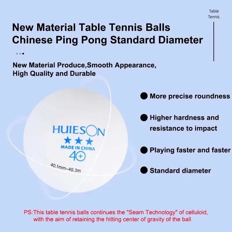 100PCS Huieson Blue Logo Table - огляд і ціна Table Tennis Logo
