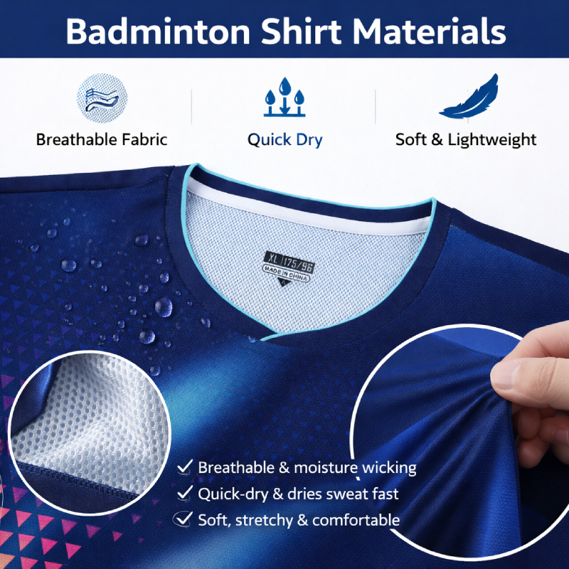 Men Quick Dry Badminton Shirt  - огляд і ціна Table Tennis Logo